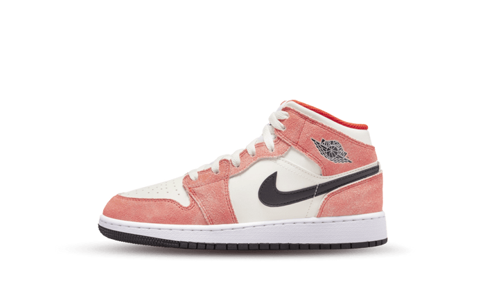 Nike Air Jordan 1 Mid SE Orange Wildleder