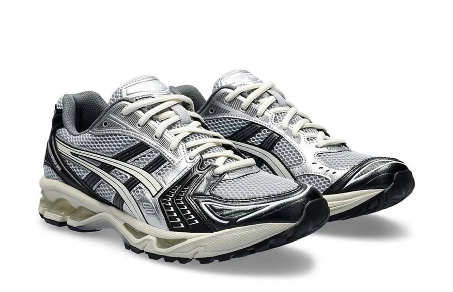 ASICS Gel-Kayano 14 Schwarz Gletschergrau Silber