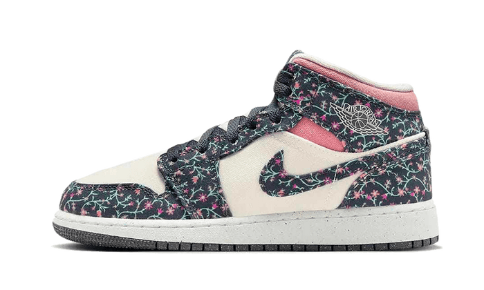 Air Jordan 1 Mid Floral Canvas
