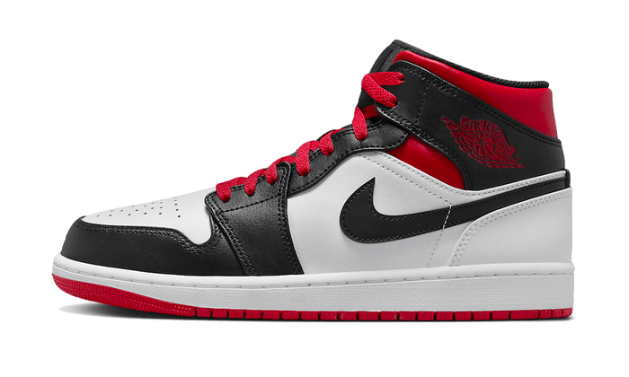 Air Jordan 1 Mid Gym Rot Schwarz Zehen