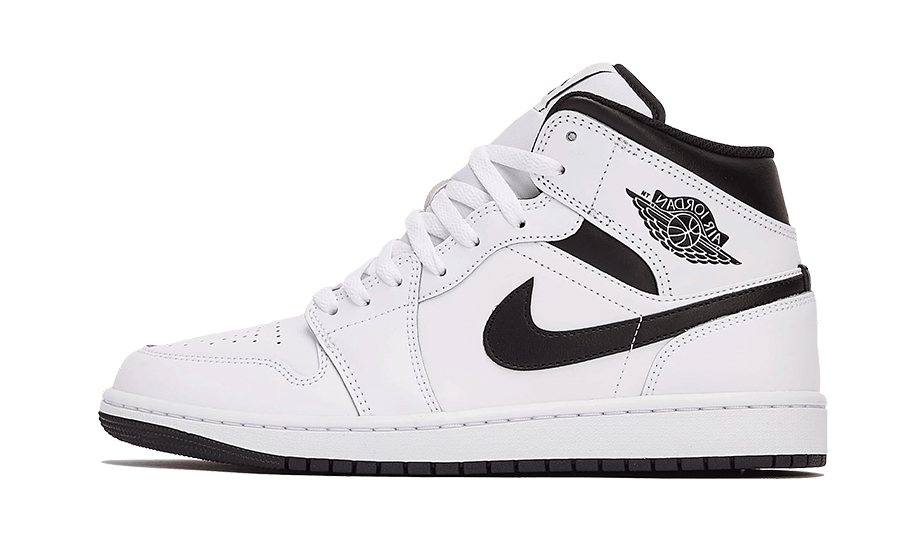 Air Jordan 1 Mid Weiß Schwarz