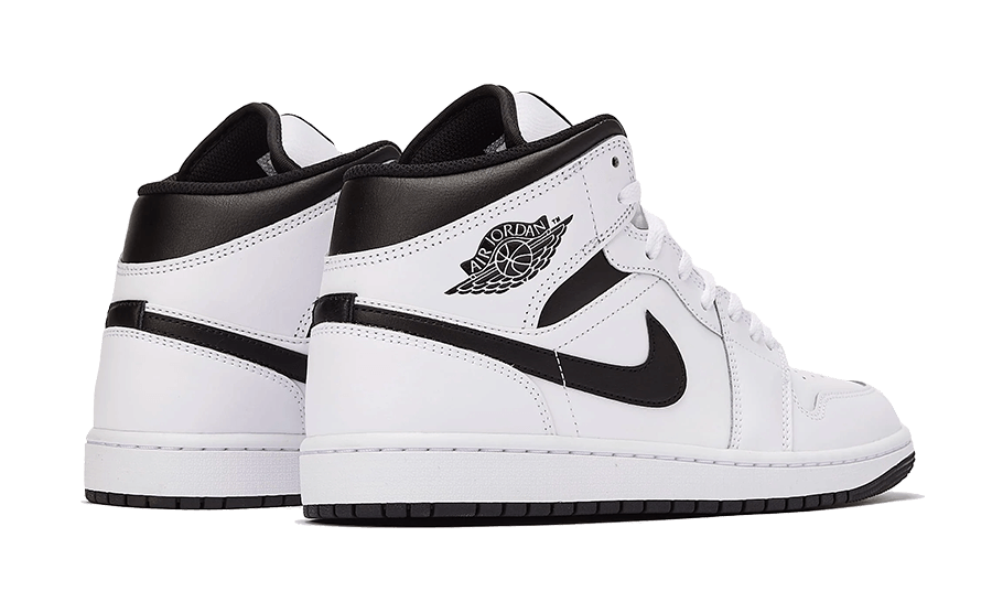 Air Jordan 1 Mid Weiß Schwarz