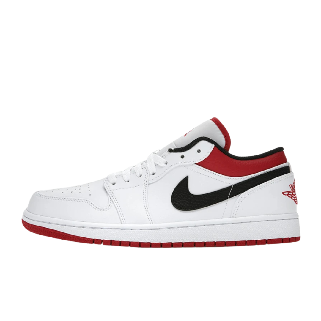 Jordan 1 Low Weiß University Rot Schwarz