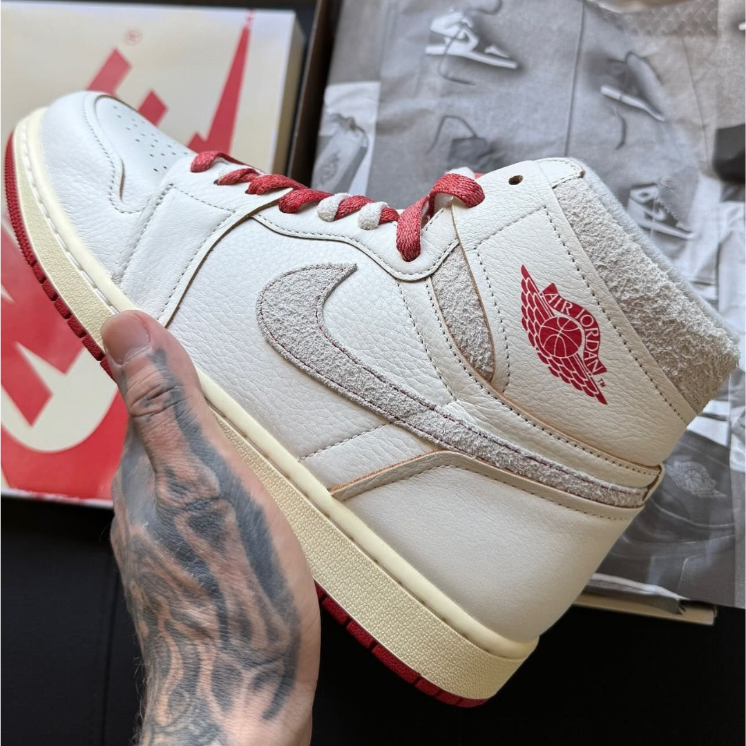 Jordan 1 Retro High Rare Air Sail Cinnabar (Women's)
