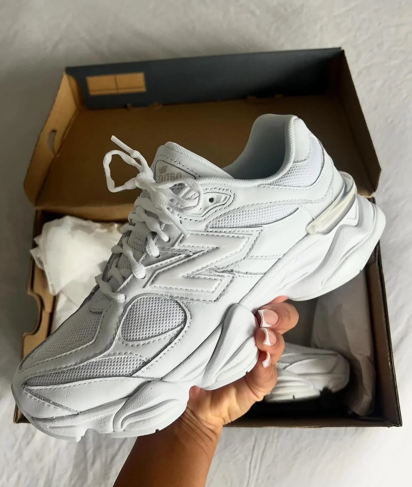 New Balance 9060 Triple White (SALE)