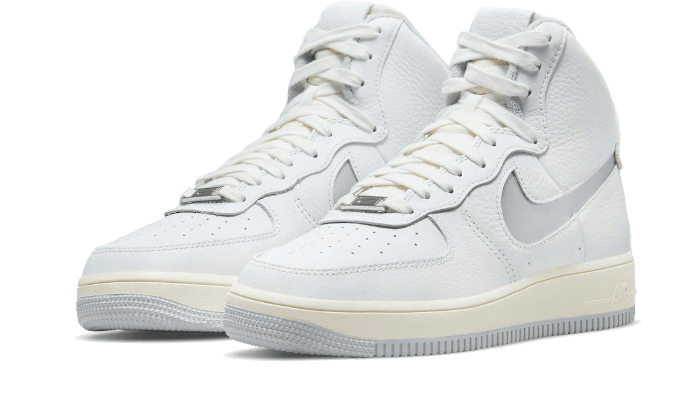 Nike Air Force 1 High Sculpt Weiß Silber
