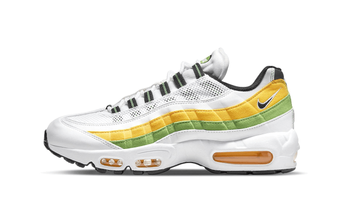 Nike Air Max 95 Essential Weiß Grün Apfel Tour Gelb