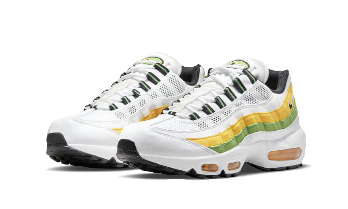 Nike Air Max 95 Essential Weiß Grün Apfel Tour Gelb