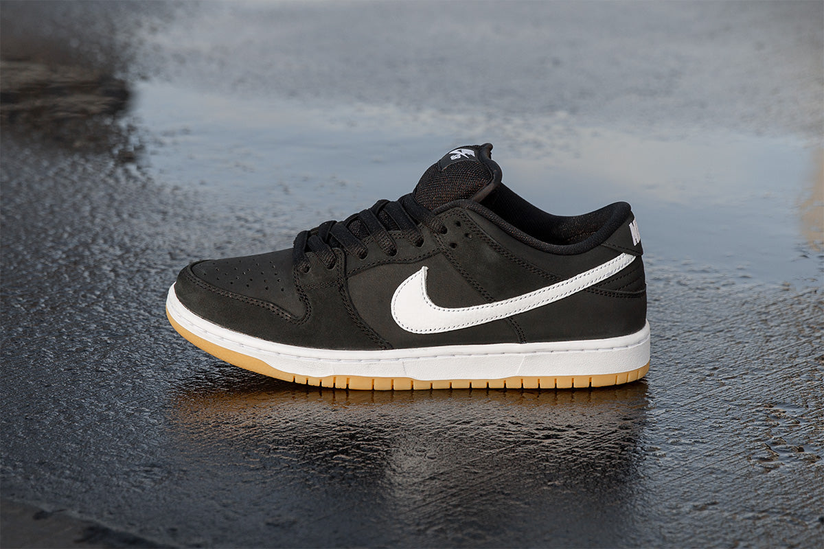 Nike Dunk Low Pro SB Schwarz Weiß Gummi