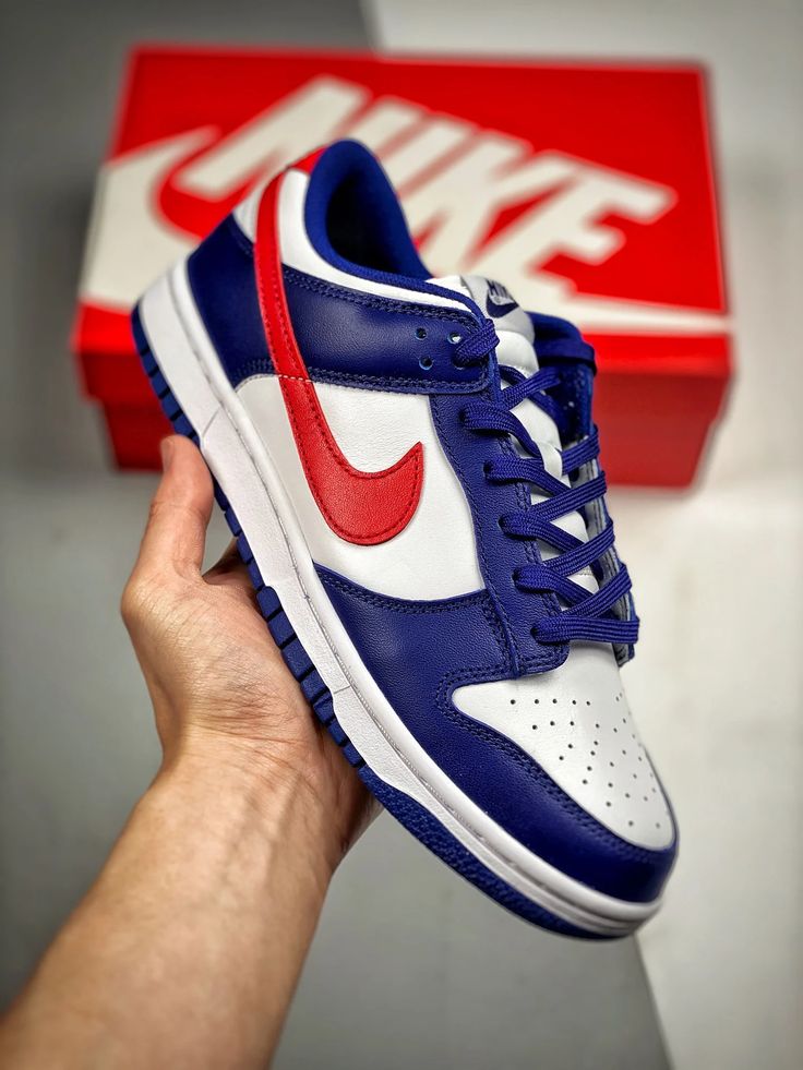 Nike Dunk Low Weiß Royal Rot