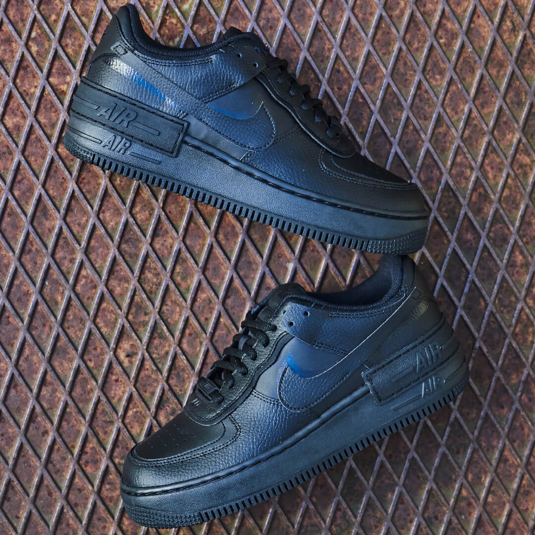 Nike Air Force 1 Shadow Triple Schwarz