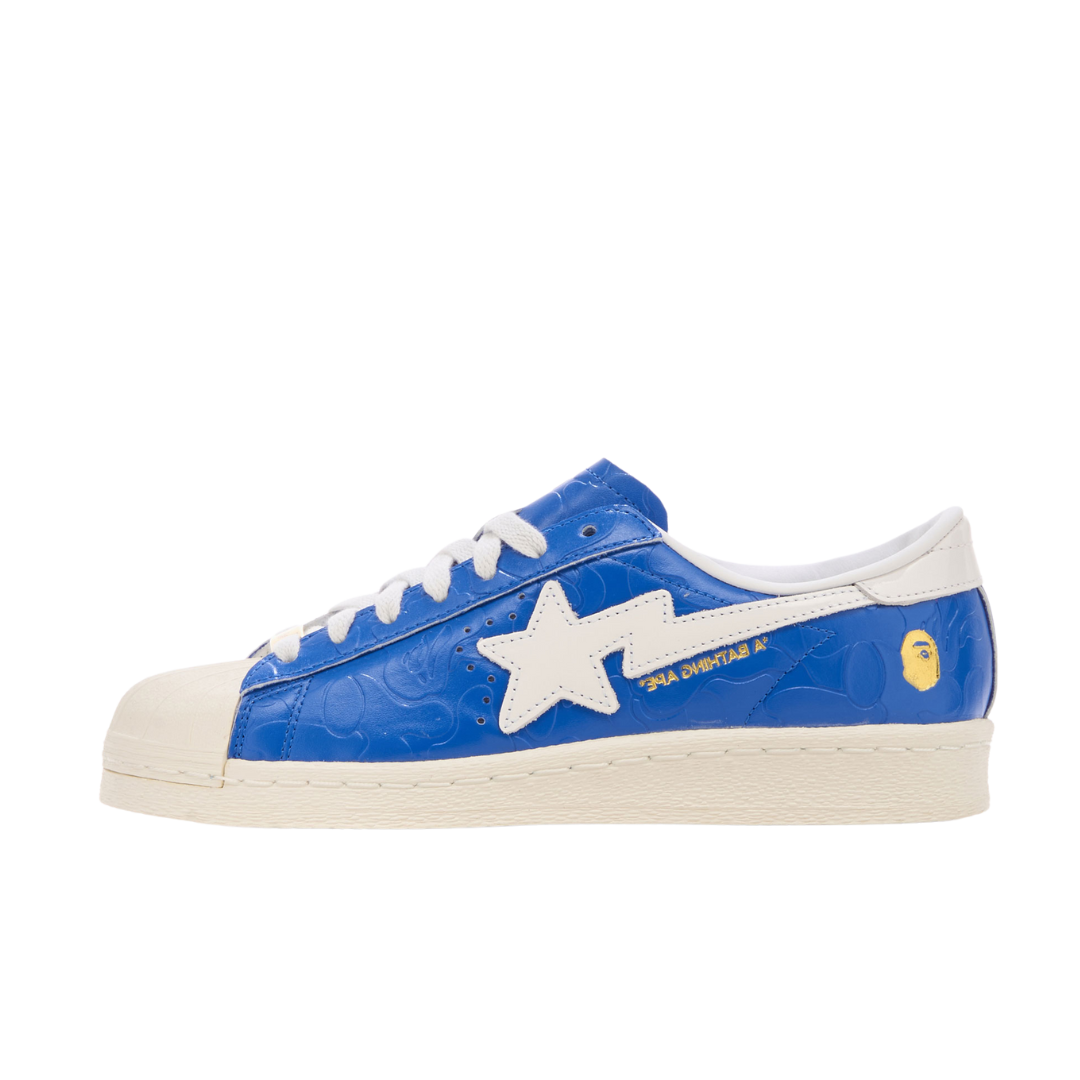 adidas Superstar Vintage Bape Blau Weiß