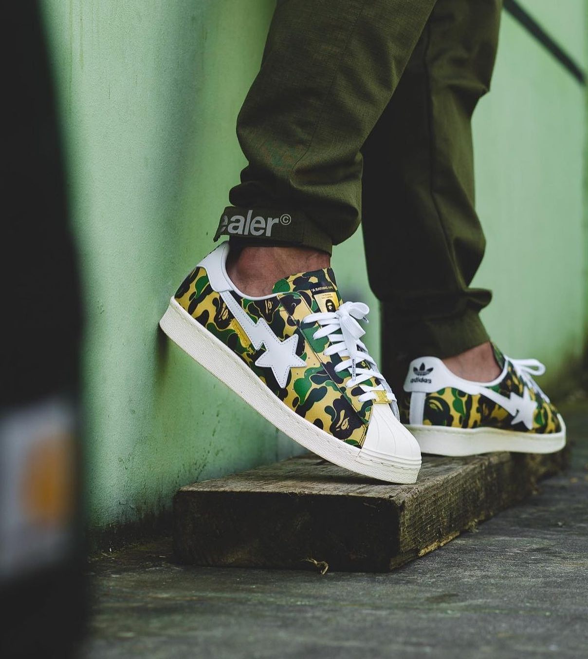 adidas Superstar Bape ABC Camo Grün
