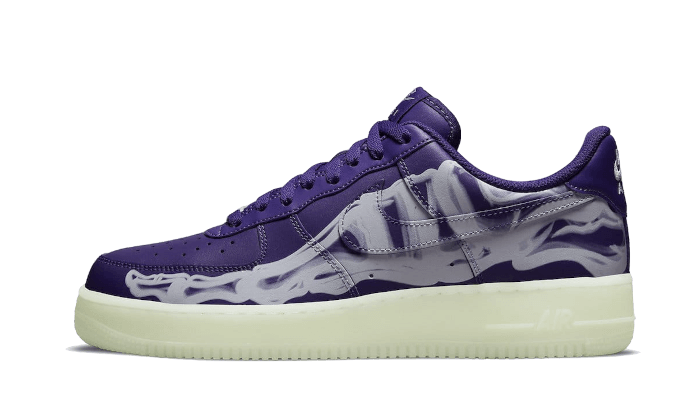 Nike Air Force 1 Low Lila Skelett Halloween (2021)