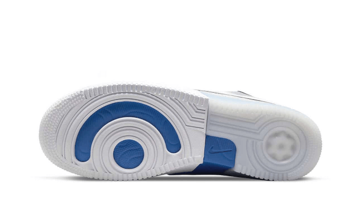 Nike Air Force 1 Low React Split Weiß Foto Blau