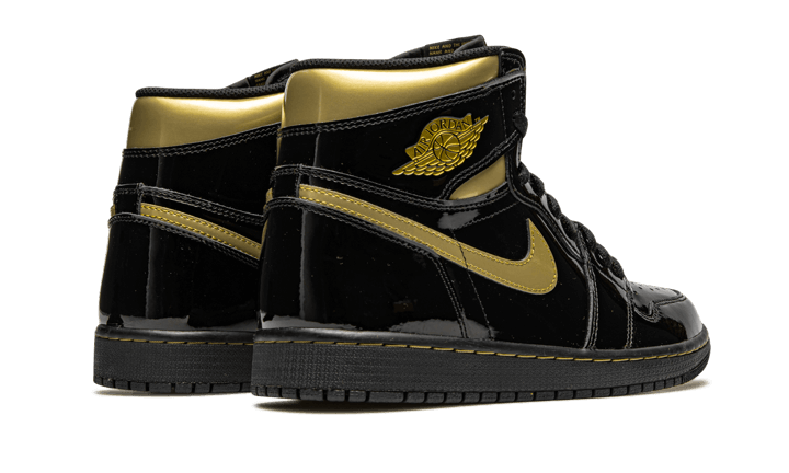 Air Jordan 1 High Schwarz Metallic Gold