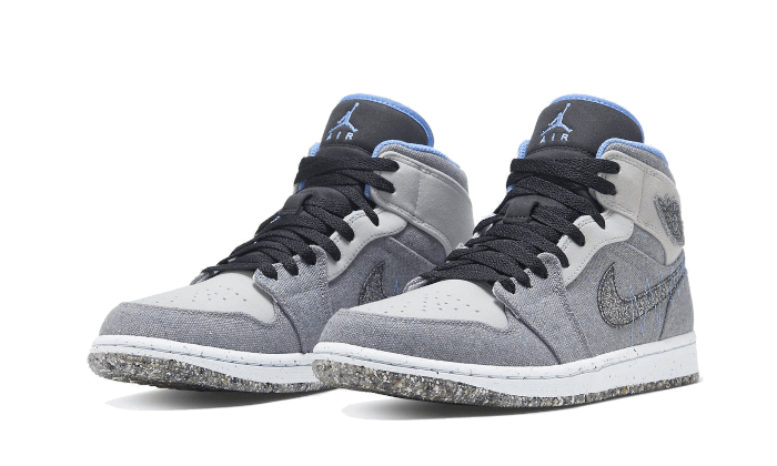 Air Jordan 1 Mid Crater Grau Universität Blau