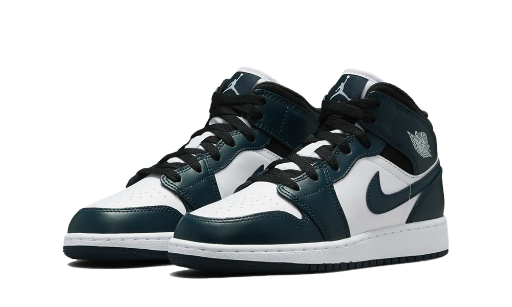 Air Jordan 1 Mid Dunkelblaugrün
