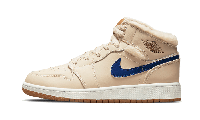 Air Jordan 1 Mid Fleece Perlweiß