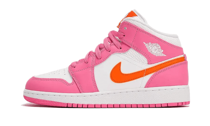 Air Jordan 1 Mid Pinksicle Sicherheitsorange