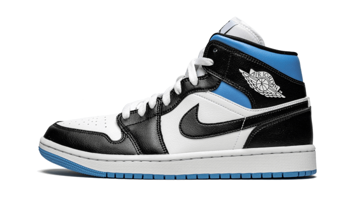 Air Jordan 1 Mid University Schwarz Weiß