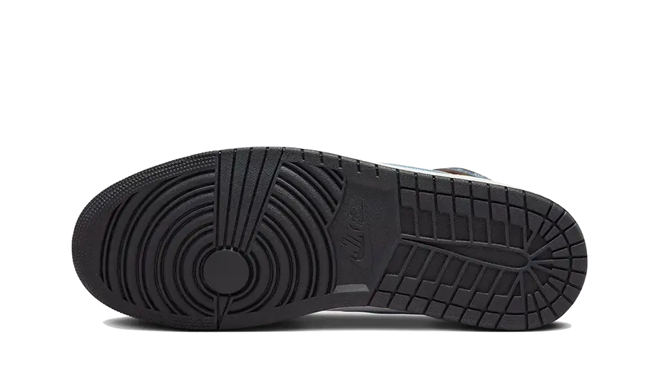 Air Jordan 1 Retro Mid SE Braun Blau Grau