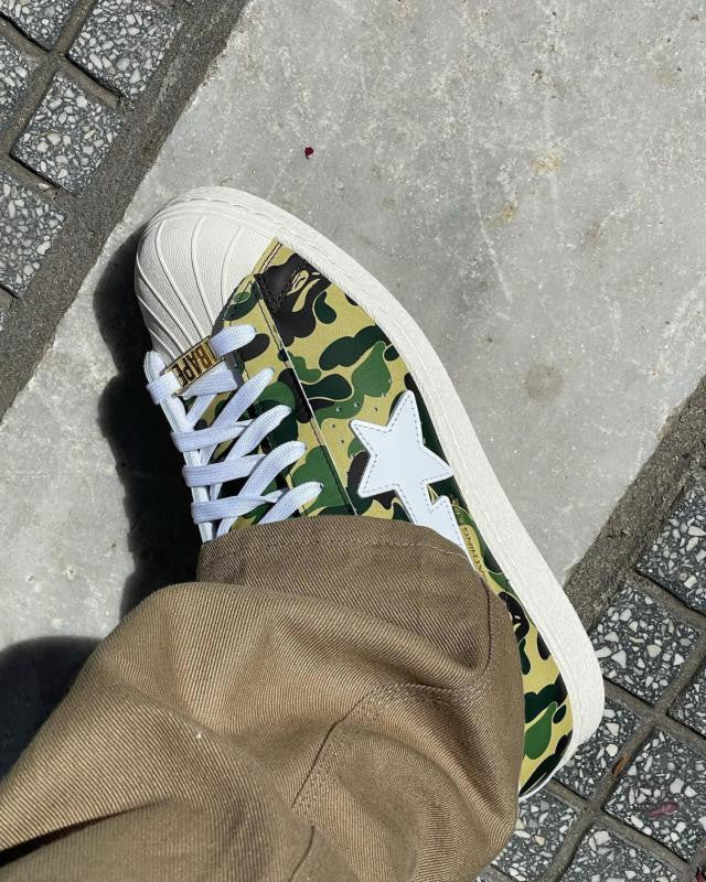 adidas Superstar Bape ABC Camo Grün