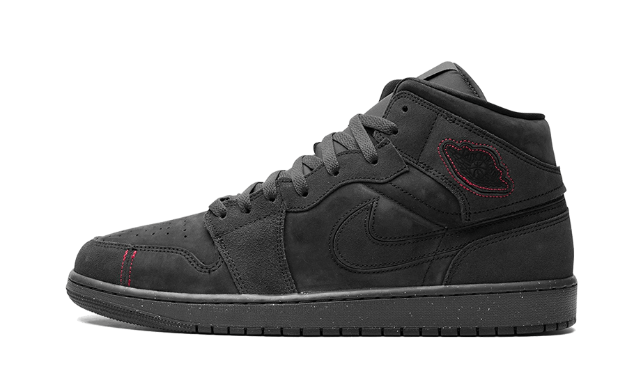 Air Jordan 1 Mid SE Craft Grau Rot