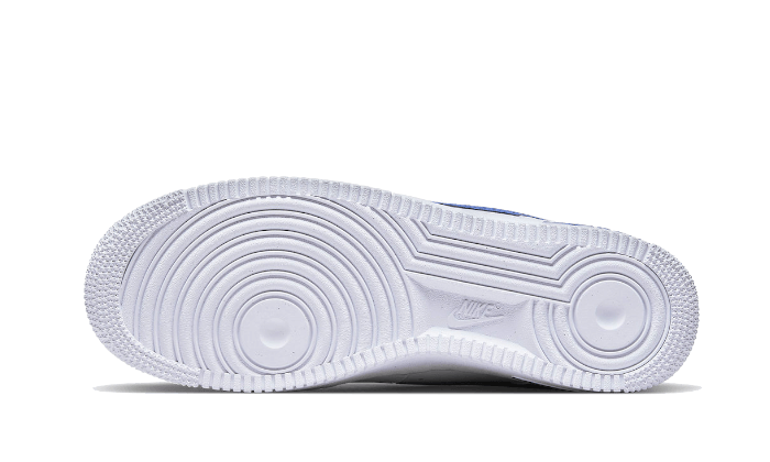 Nike Air Force 1 Low '07 FM Cut Out Swoosh Weiß Game Royal