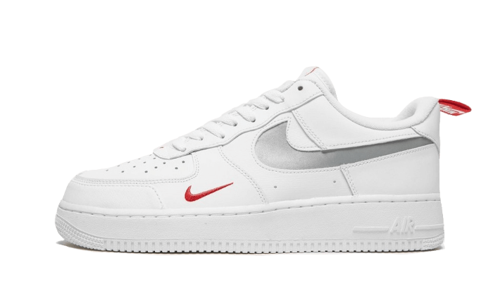 Nike Air Force 1 Low Weiß Rot Mini Swoosh
