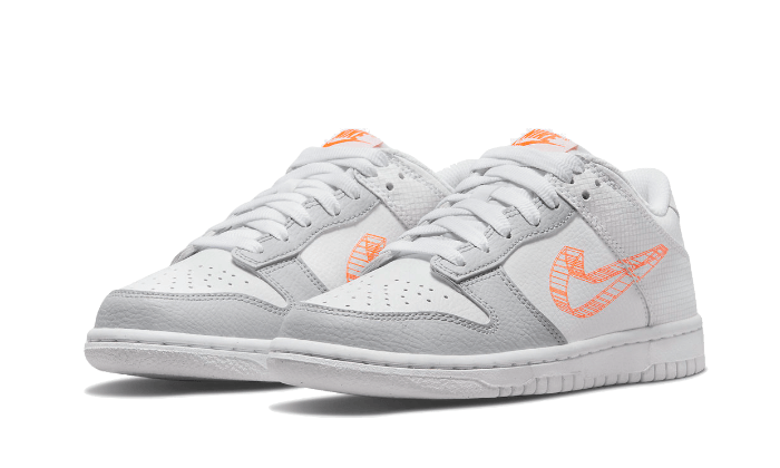Nike Dunk Low 3D Swoosh Weiß Grau