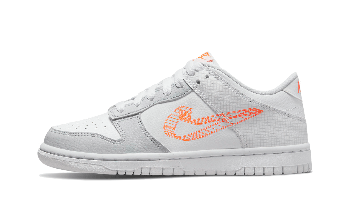 Nike Dunk Low 3D Swoosh Weiß Grau