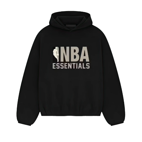 Fear of God Essentials NBA Hoodie combineren met limited sneakers
