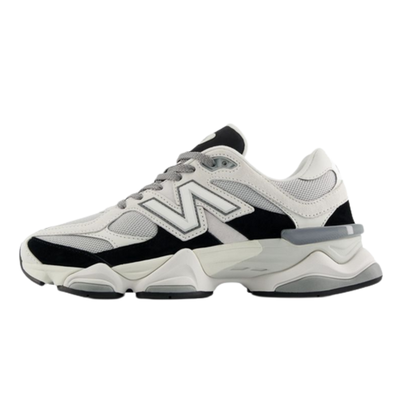 New Balance 9060 Grey Jet Black Sneakers: Exclusieve Styling Tips