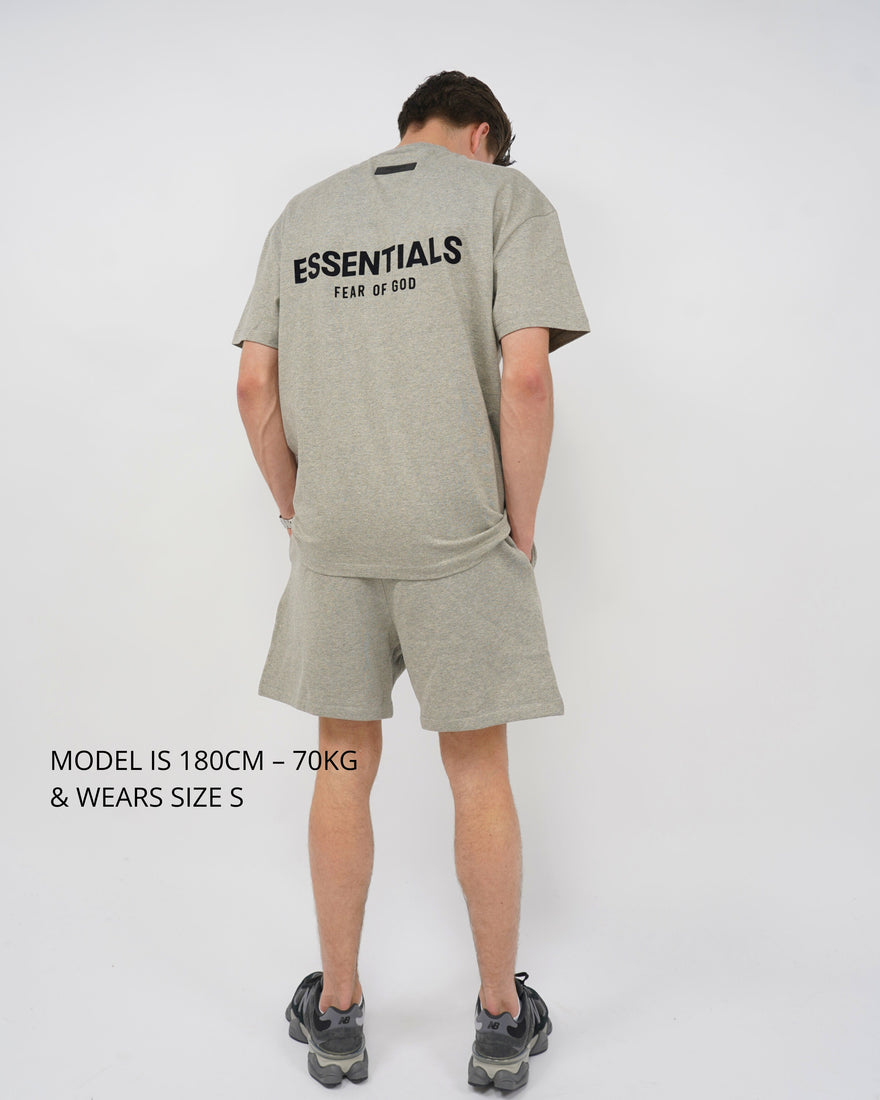 Fear of God Essentials Dark Oatmeal Summer set