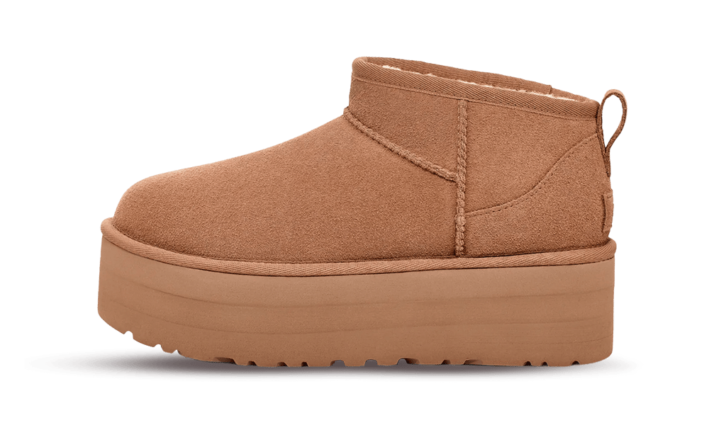 UGG Classic Ultra Mini Plateau-Stiefel in Kastanienbraun