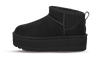 UGG Classic Ultra Mini Plateau Schwarz