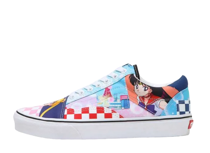 Vans Old Skool Patchwork Pretty Guardian Sailor Moon zijkant