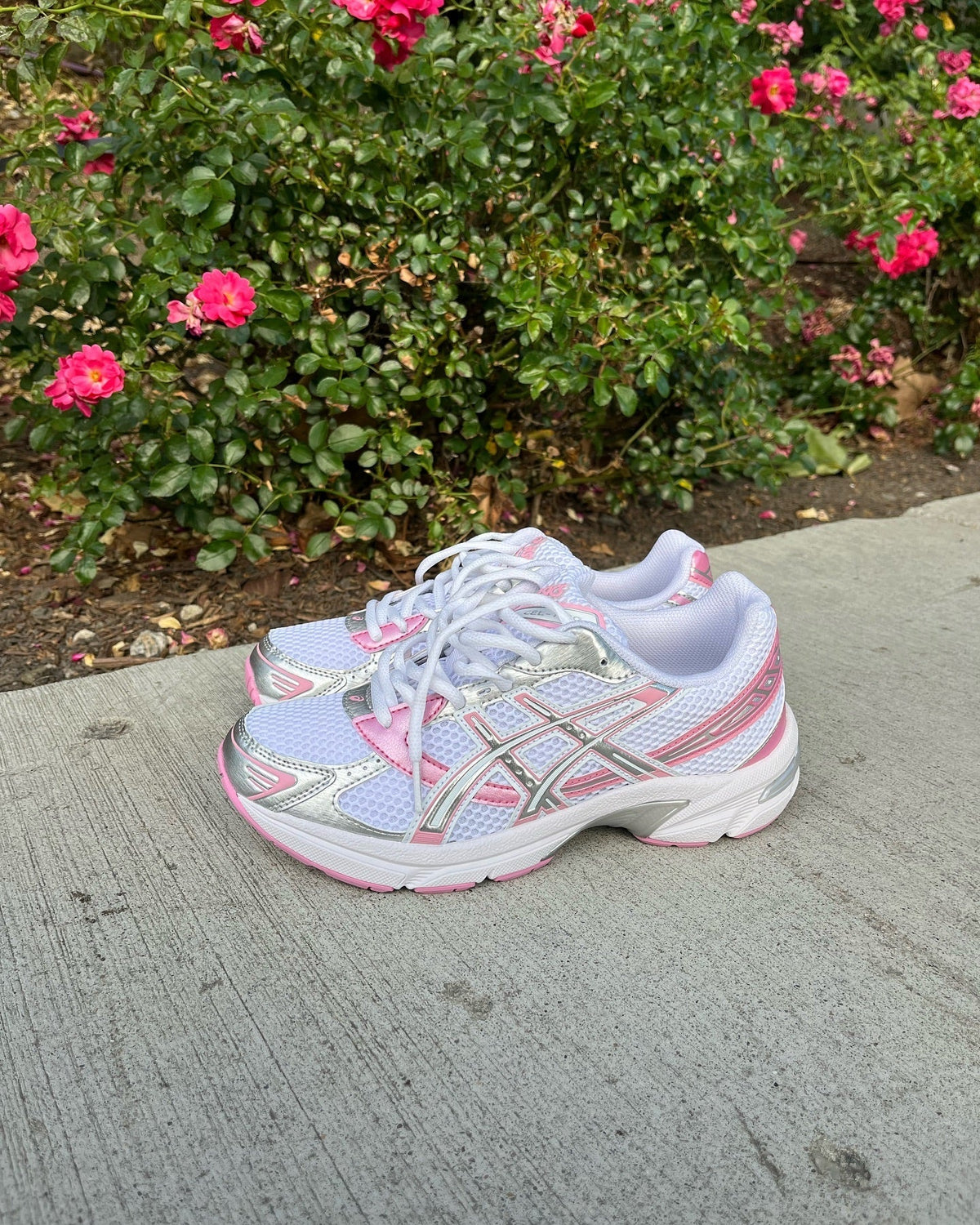ASICS Gel-1130 Weiß Reines Silber Rosa