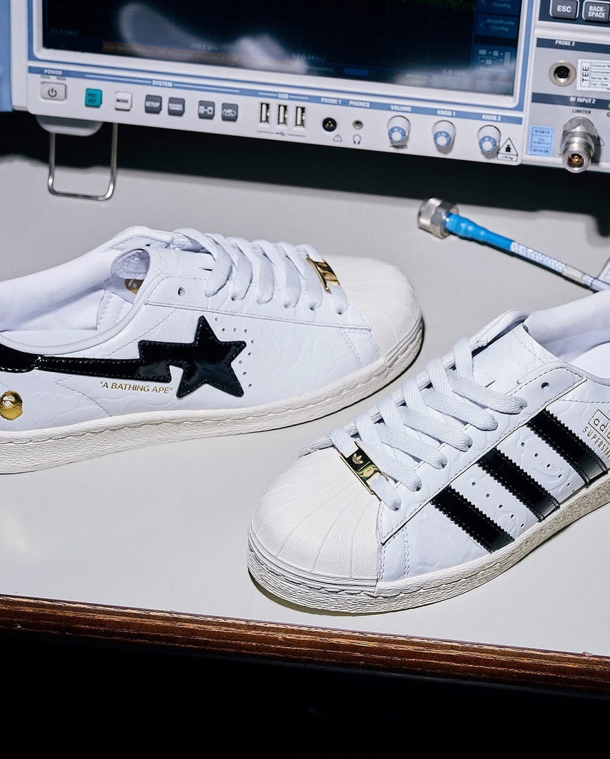 adidas Superstar Vintage Bape White Black