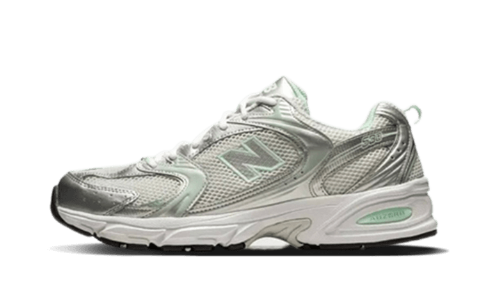 New Balance 530 White Cosmic Jade detail 1