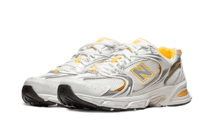 New Balance 530 White Vibrant Apricot Silver Metallic