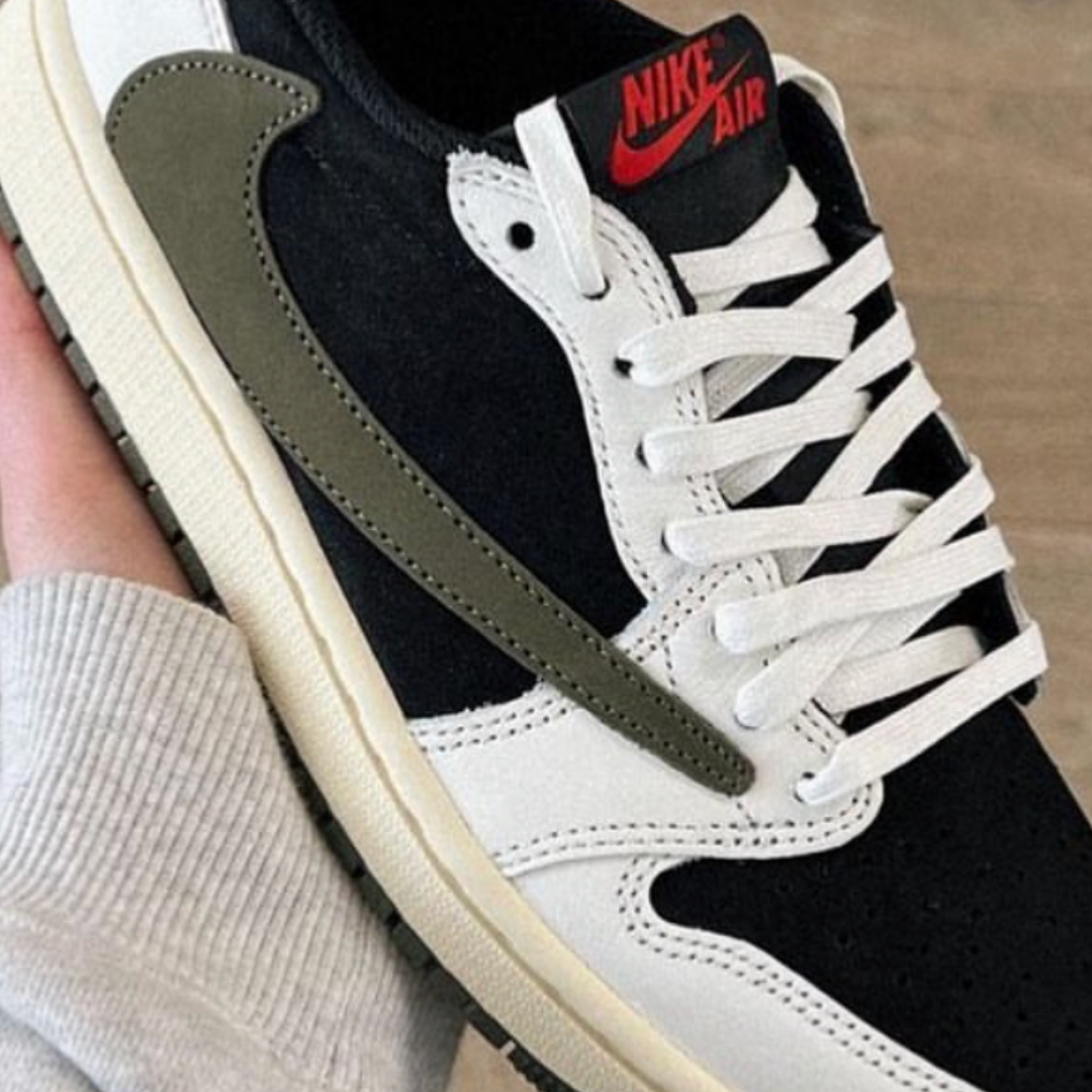 Nike Air Jordan 1 Low Travis Scott Olivgrün