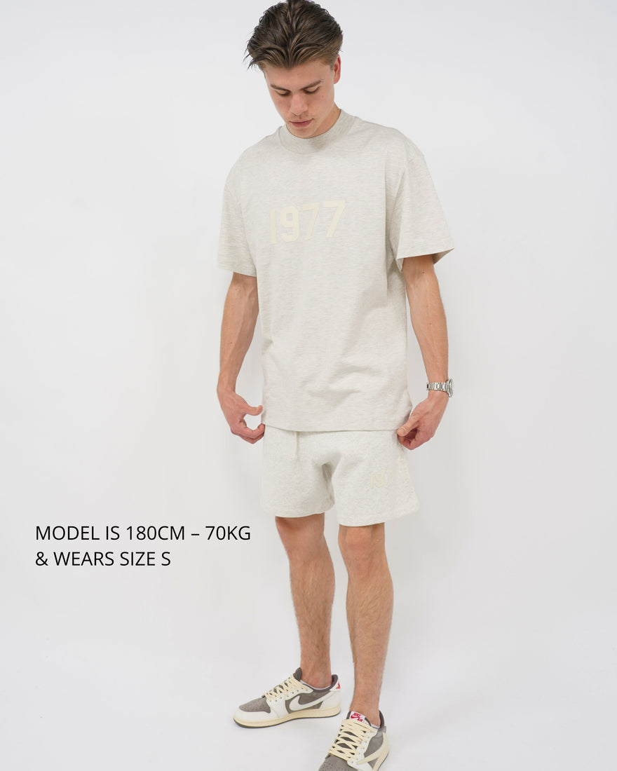 Fear of God Essentials 1977 Light Oatmeal Summer Set
