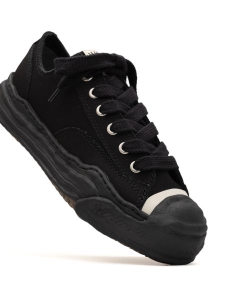 Maison Mihara Yasuhiro Hank OG Sole Canvas Low Schwarz Schwarz