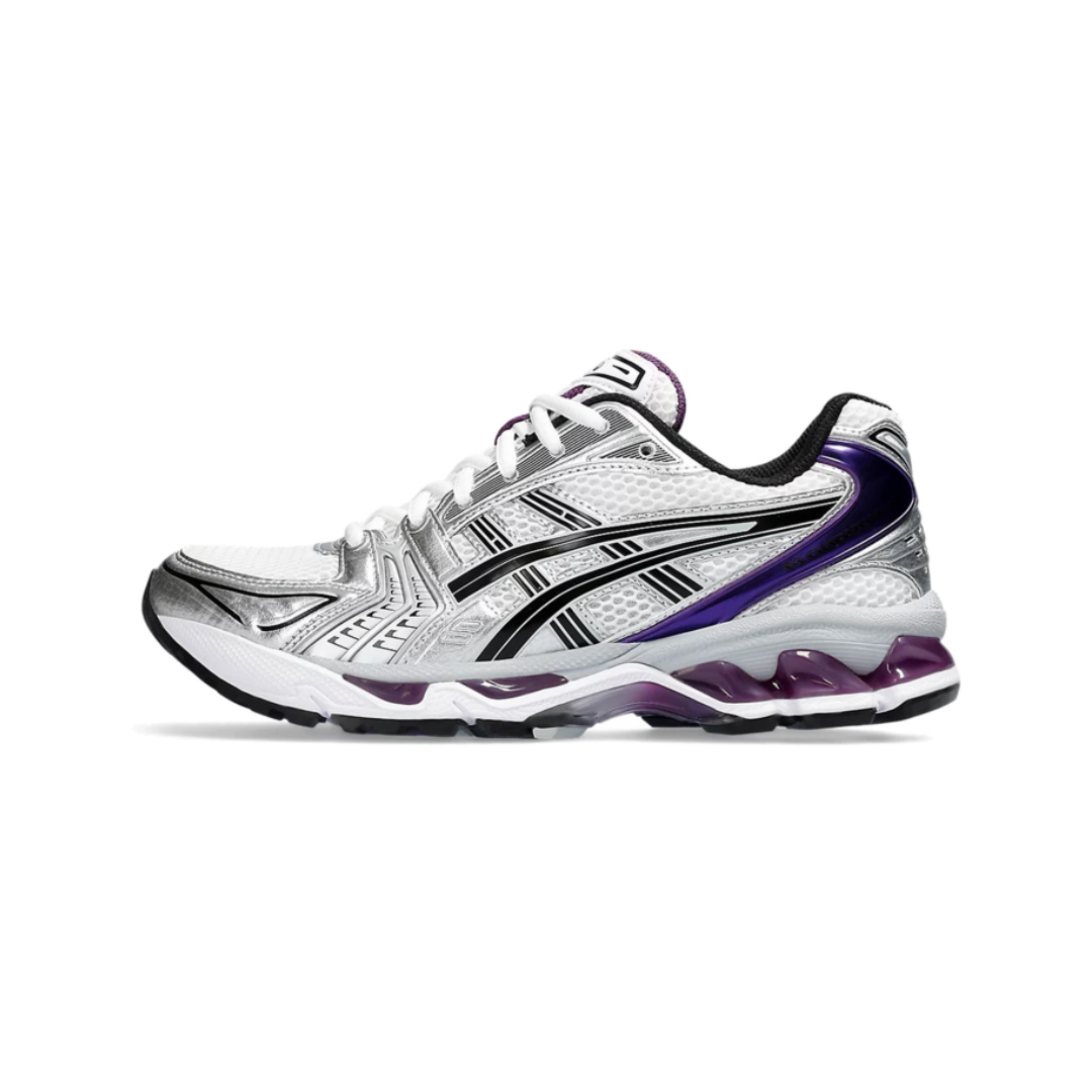ASICS Gel-Kayano 14 Weiß, dunkle Traube