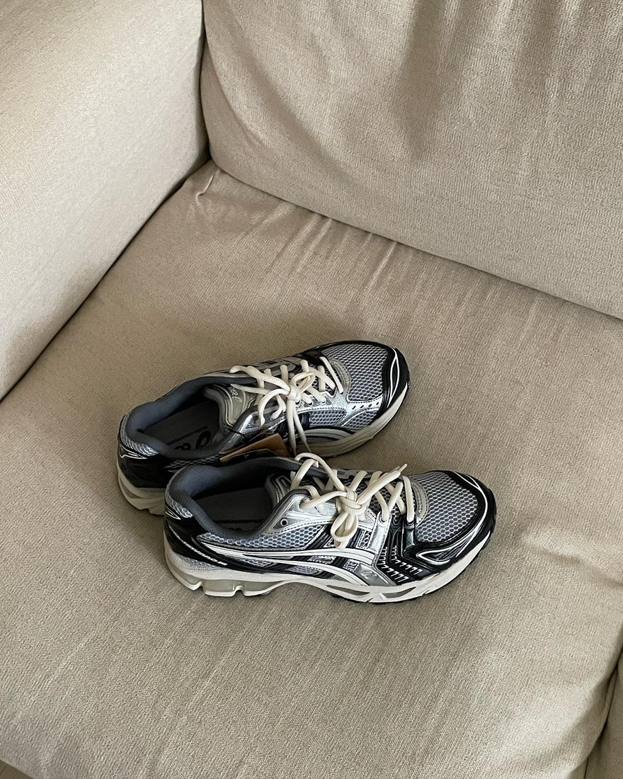 ASICS Gel-Kayano 14 Schwarz Gletschergrau Silber