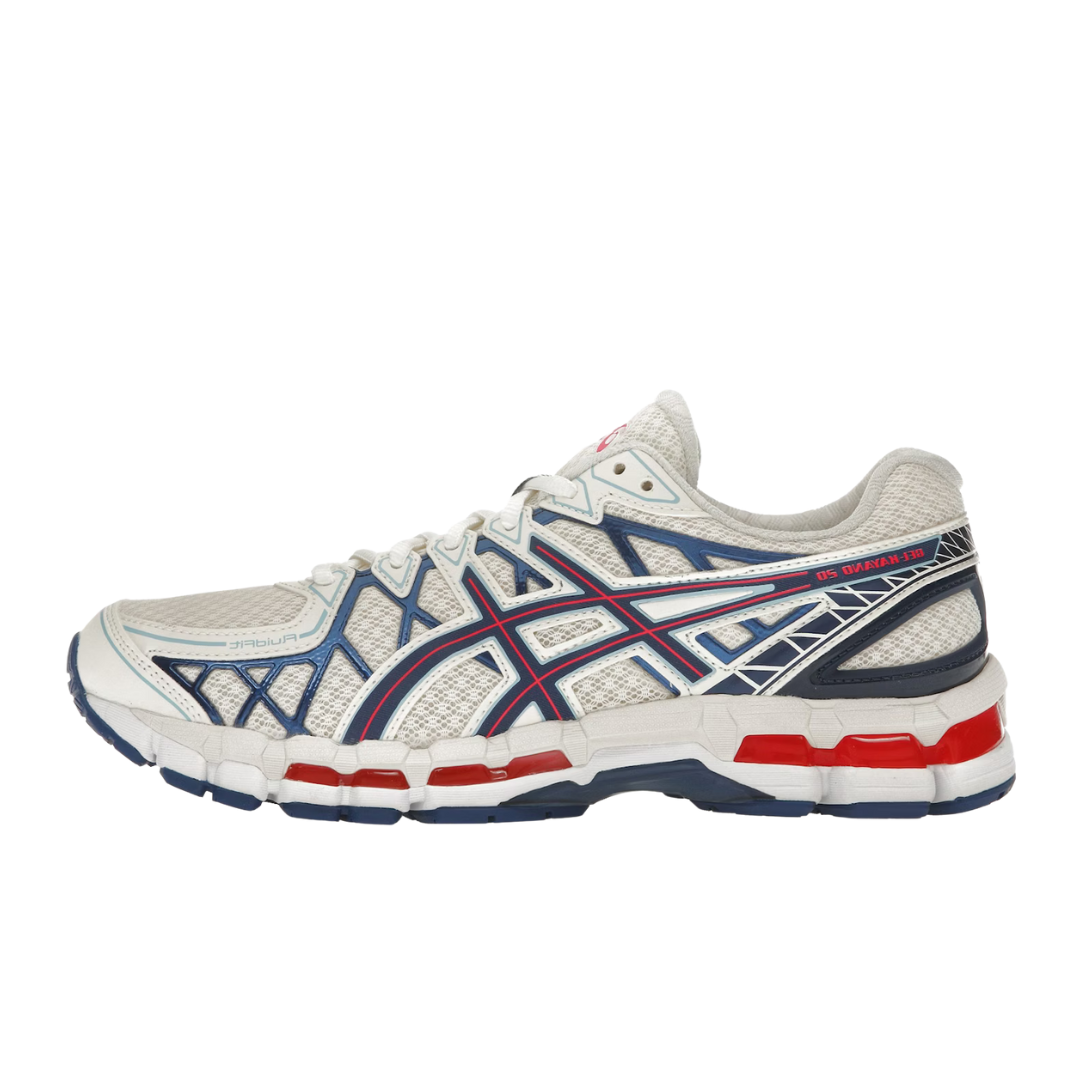 ASICS Gel-Kayano 20 Creme Blau Rot