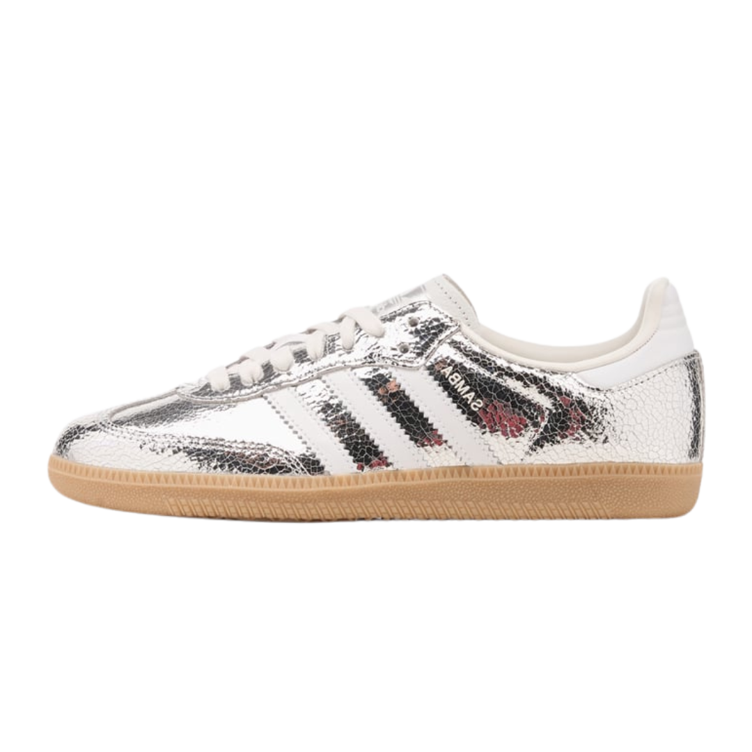 Adidas Samba OG Silber Metallic Cracked Leather