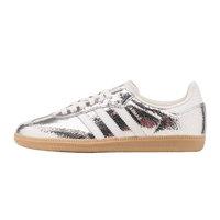 Adidas Samba OG Silver Metallic Cracked Leather